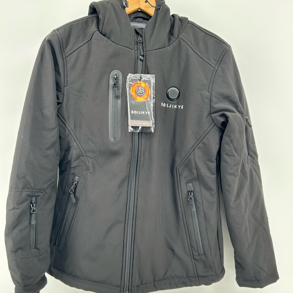 Soljikye Winter Heated Ski Jacket‎ Womens XS Without Battery Omni Heat Black NWT